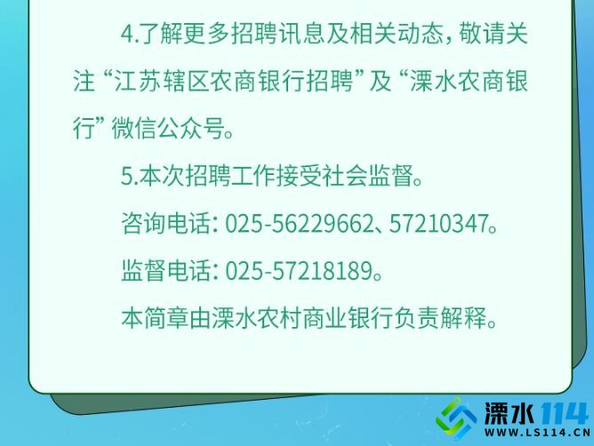 溧水114网招聘信息最新概览