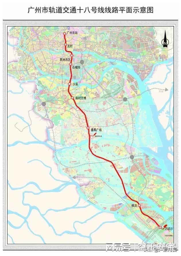 广州地铁18号线最新线路图，城市脉络与发展未来展望